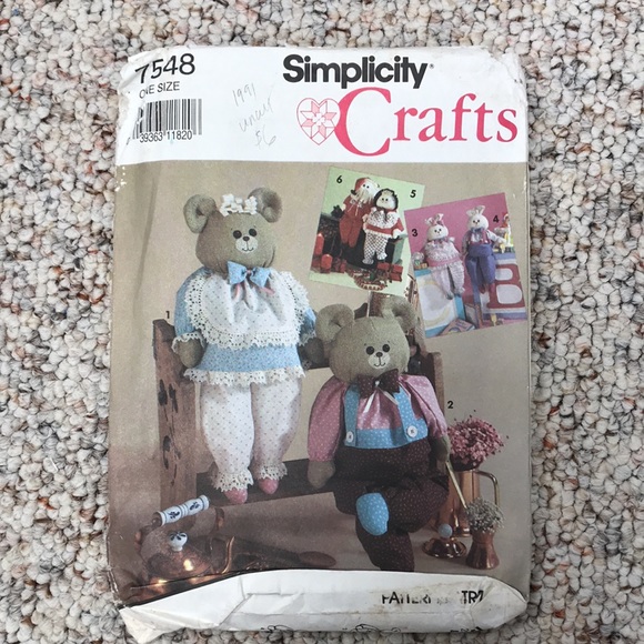 Lot of four vintage stuffed animal patterns - Picture 6 of 9
